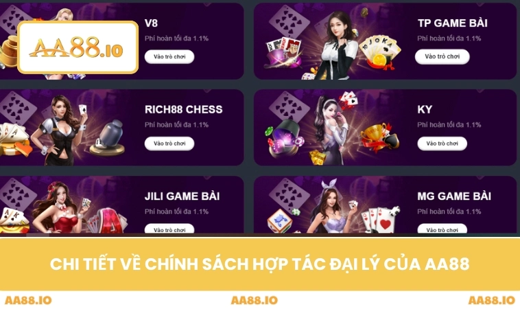 Đại Lý AA88 2 Chi tiết về chính sách hợp tác đại lý của AA88