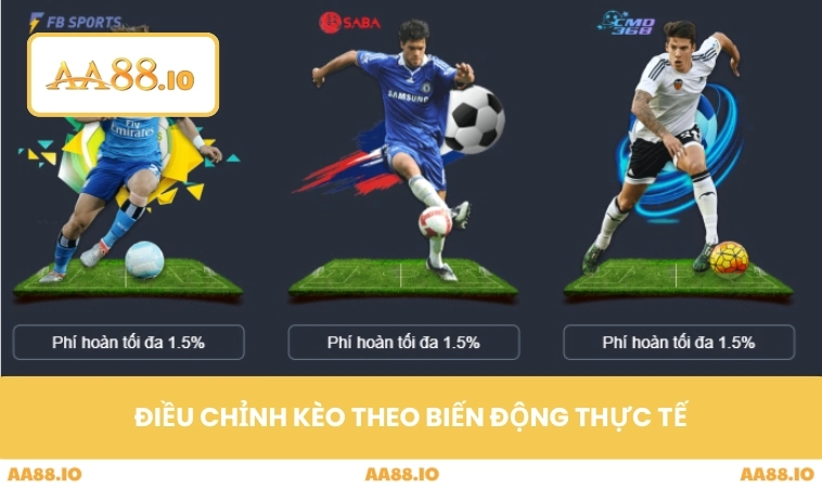 Điều chỉnh kèo theo biến động thực tế