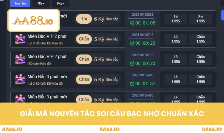 Giải mã nguyên tắc soi cầu bạc nhớ chuẩn xác