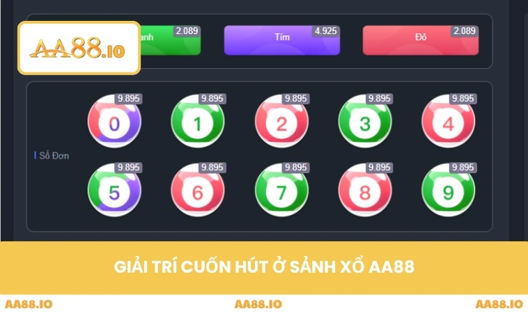 Xổ Số AA88 1 Giải trí cuốn hút ở sảnh xổ AA88