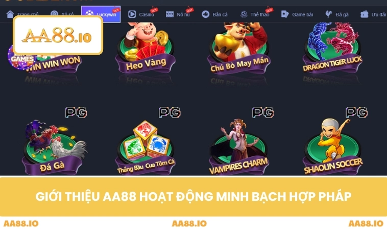 Giới Thiệu AA88 1 Giới thiệu AA88 hoạt động minh bạch hợp pháp