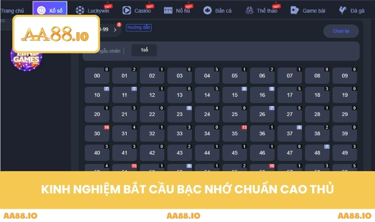 Kinh nghiệm bắt cầu bạc nhớ chuẩn cao thủ