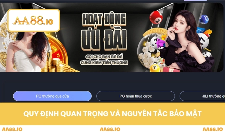 Chính sách bảo mật AA88 2 Quy định quan trọng và nguyên tắc bảo mật