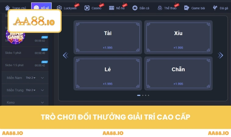 Giới Thiệu AA88 2 Trò chơi đổi thưởng giải trí cao cấp