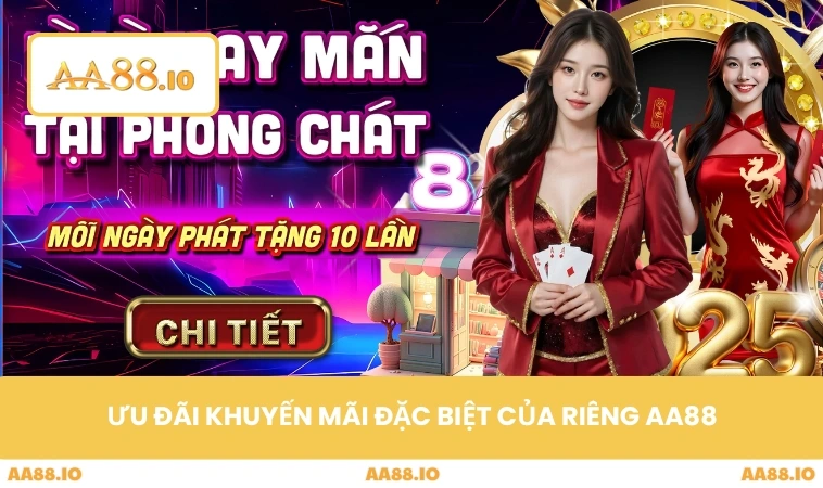 Ưu đãi khuyến mãi đặc biệt của riêng AA88